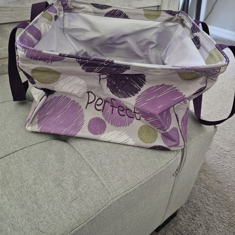 Thirty-one storage bin in plum